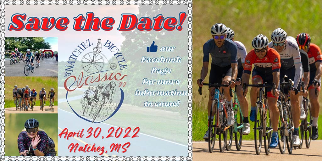 3rd Annual Natchez Bicycle Classic • April 30